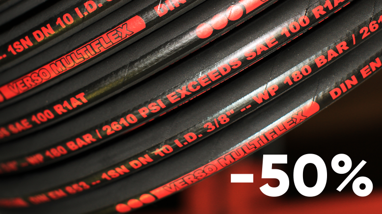 Promotion -50% on high -pressure sleeves from "hydraulic"