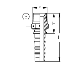 BSPT наружная коническая резьба 60°