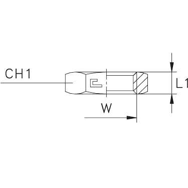 Гайка шестигранная стопорная Гайка шестигранная стопорная