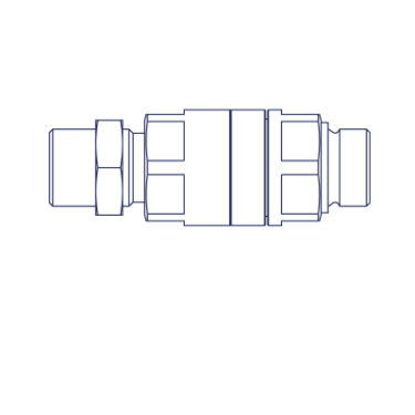 BSPP, socket - socket counter nut