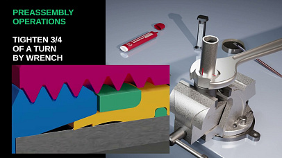 Assembly instructions for CAST DIN 2353 pipe connections with mortise ring B4