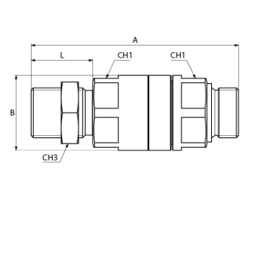 BSPP, socket - socket counter nut