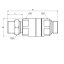 BSPP, socket - socket counter nut