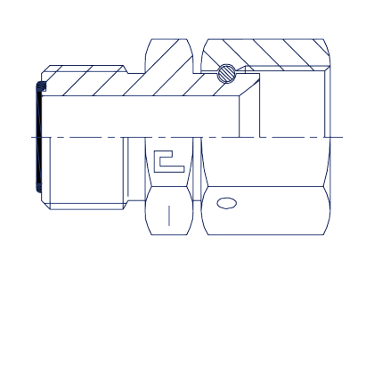 Переход на SAE J514 внутренняя резьба