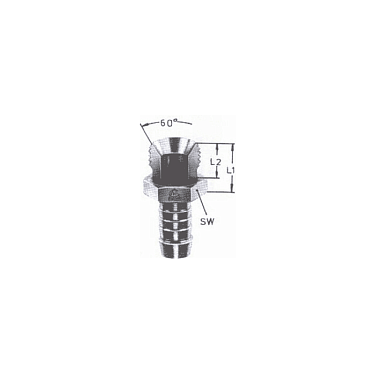NPTF male threaded socket