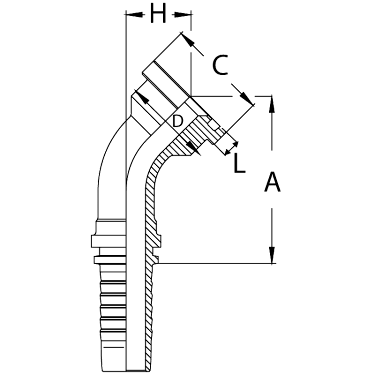 Flange SFL 3000 45° angle